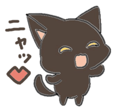 black playful kitten sticker #14639414
