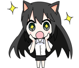 Miki anime girl sticker #14639707