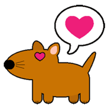TAMLAY The Brown Dog sticker #14640100