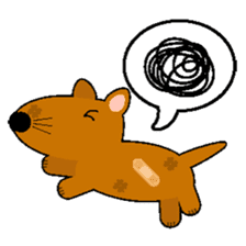 TAMLAY The Brown Dog sticker #14640106