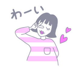 #Pink Girl sticker #14640240