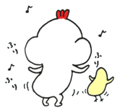Chicken, sometimes Piyo sticker #14640274