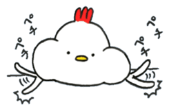 Chicken, sometimes Piyo sticker #14640293