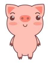 Cute litte pig ! sticker #14640319