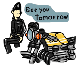 riders man 3 motorcycle version sticker #14640456