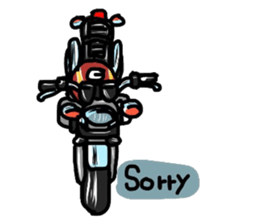 riders man 3 motorcycle version sticker #14640460