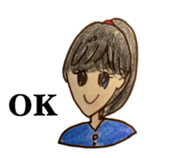 Five emotional girls sticker #14640507