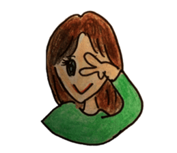 Five emotional girls sticker #14640514