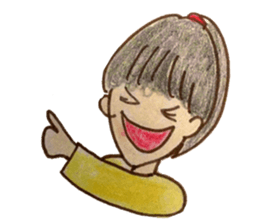 Five emotional girls sticker #14640518