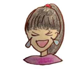 Five emotional girls sticker #14640519