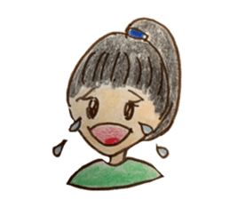 Five emotional girls sticker #14640520