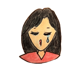 Five emotional girls sticker #14640523