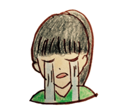 Five emotional girls sticker #14640524