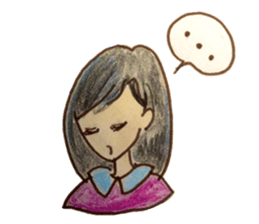 Five emotional girls sticker #14640525