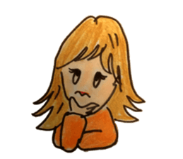 Five emotional girls sticker #14640527