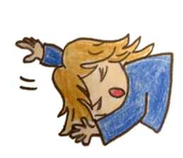 Five emotional girls sticker #14640529