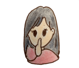 Five emotional girls sticker #14640536