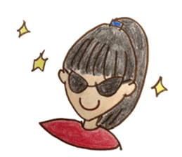 Five emotional girls sticker #14640538