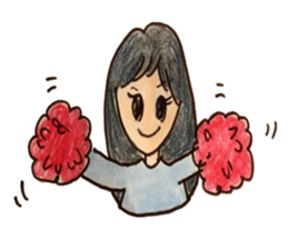 Five emotional girls sticker #14640539