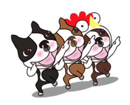 Animated Boston Terrier 2 sticker #14640550