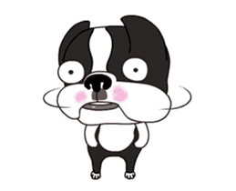 Animated Boston Terrier 2 sticker #14640563