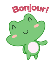 Moya the french frog sticker #14641678