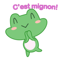 Moya the french frog sticker #14641684