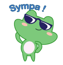 Moya the french frog sticker #14641688