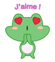 Moya the french frog sticker #14641699