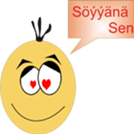 Cute Yellow Friend Turkmen sticker #14641810