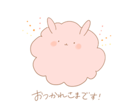 Fluffy Rabbit KEDAMA-CHAN sticker #14642158