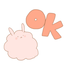 Fluffy Rabbit KEDAMA-CHAN sticker #14642161