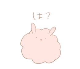 Fluffy Rabbit KEDAMA-CHAN sticker #14642165