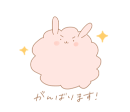 Fluffy Rabbit KEDAMA-CHAN sticker #14642169