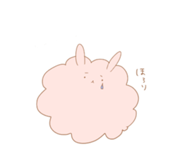 Fluffy Rabbit KEDAMA-CHAN sticker #14642170