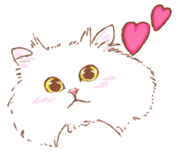 Cute cat -LOVE- sticker #14642312