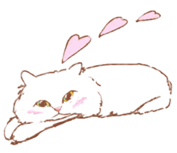 Cute cat -LOVE- sticker #14642315