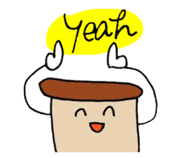 Mushroom and Good friend classmates sticker #14642486