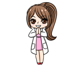 Happy lovely dentist sticker #14642574