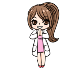Happy lovely dentist sticker #14642574
