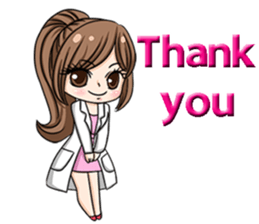 Happy lovely dentist sticker #14642575