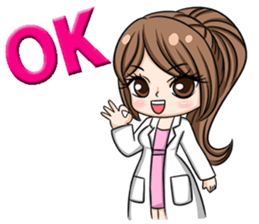 Happy lovely dentist sticker #14642577