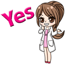 Happy lovely dentist sticker #14642578