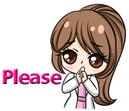 Happy lovely dentist sticker #14642579