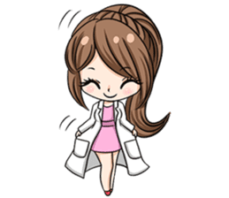 Happy lovely dentist sticker #14642580