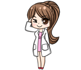 Happy lovely dentist sticker #14642581