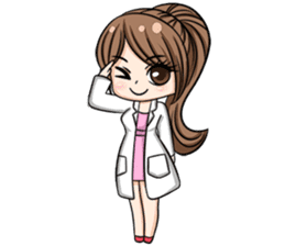 Happy lovely dentist sticker #14642581