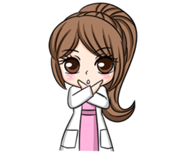 Happy lovely dentist sticker #14642583