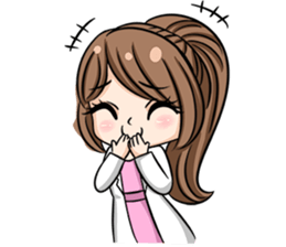 Happy lovely dentist sticker #14642584