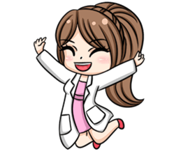 Happy lovely dentist sticker #14642585